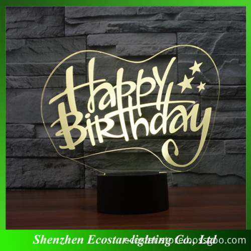 Beautiful 3D LED Lamp/3D Lamp Light for Birthday Gift